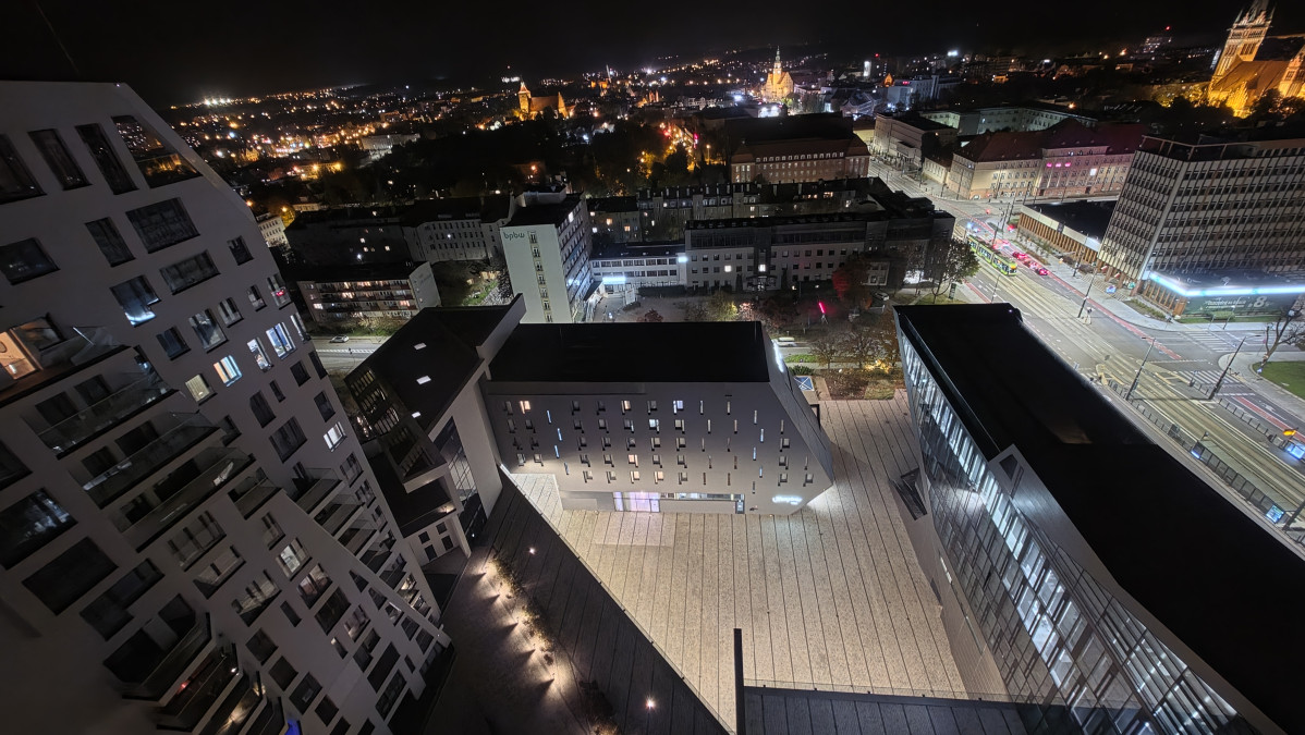 Nocny widok z okien Inwestycji Centaurus